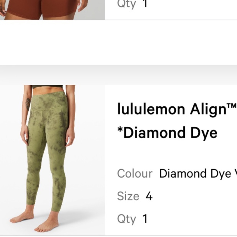 Lululemon Align Pant 25" in Green